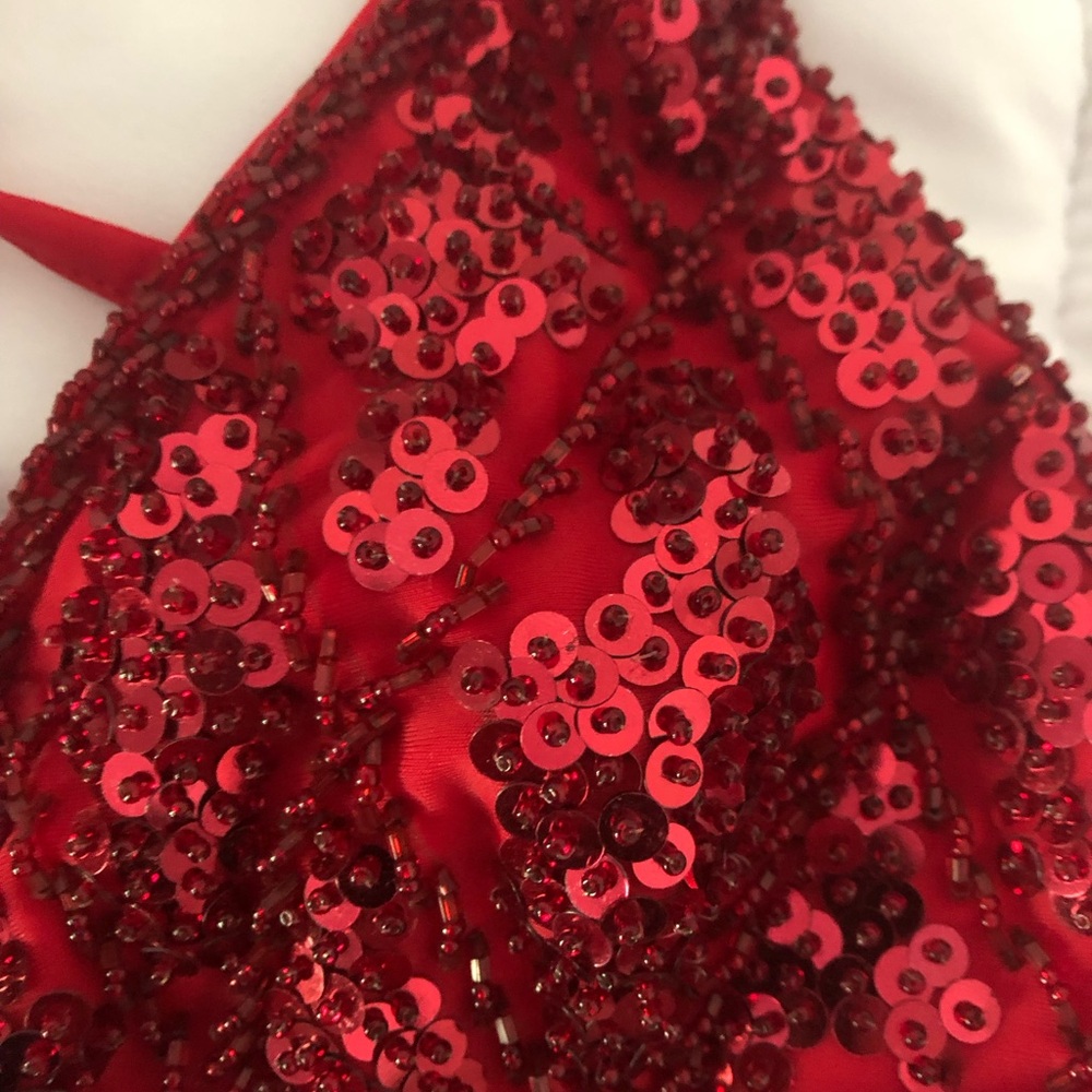 Red Sequin Intimate Set - Picture 5 of 12